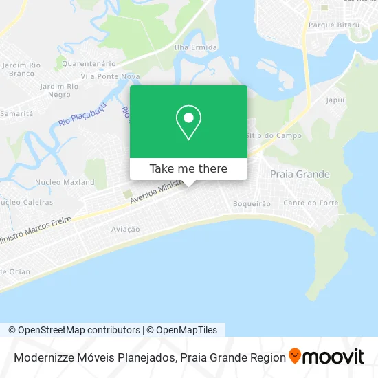 Modernizze Móveis Planejados map