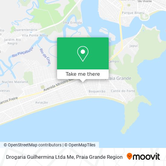 Mapa Drogaria Guilhermina Ltda Me