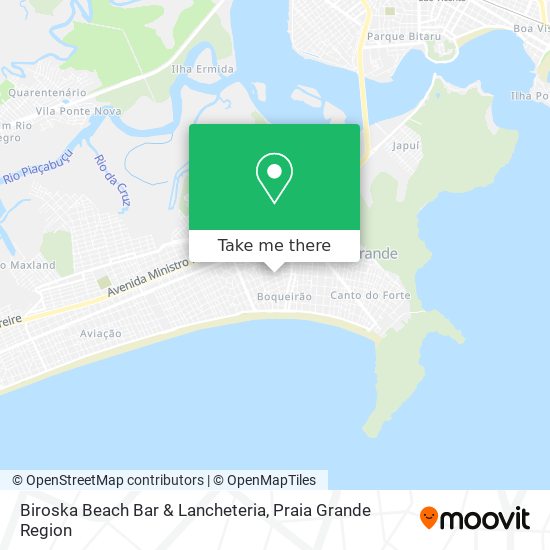 Mapa Biroska Beach Bar & Lancheteria