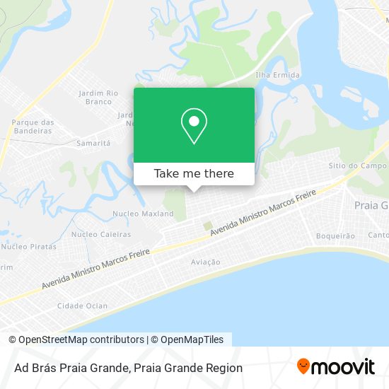 Mapa Ad Brás Praia Grande