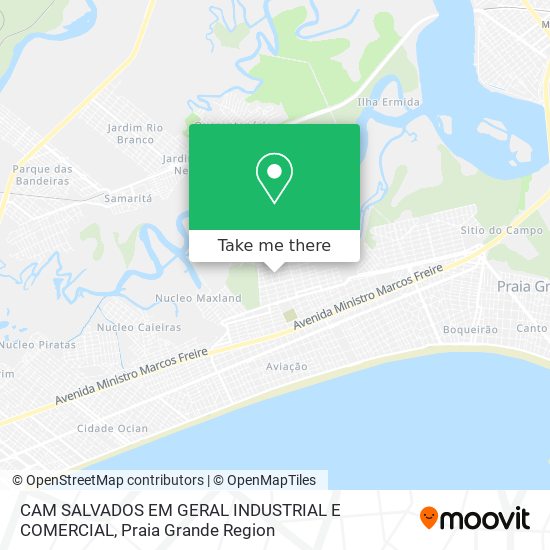 CAM SALVADOS EM GERAL INDUSTRIAL E COMERCIAL map