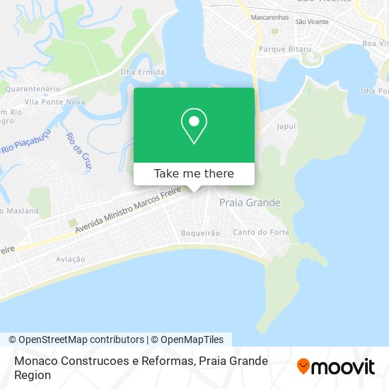Monaco Construcoes e Reformas map
