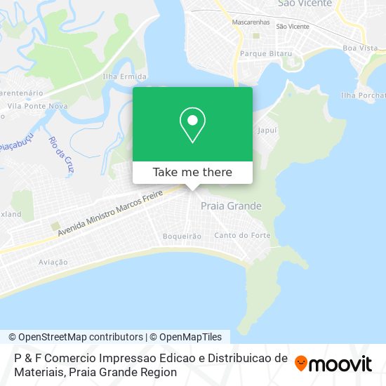 P & F Comercio Impressao Edicao e Distribuicao de Materiais map