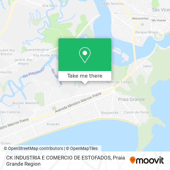 CK INDUSTRIA E COMERCIO DE ESTOFADOS map