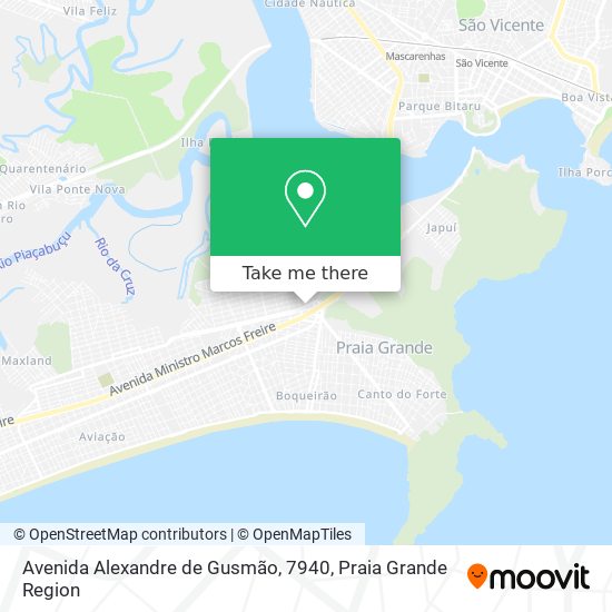 Mapa Avenida Alexandre de Gusmão, 7940