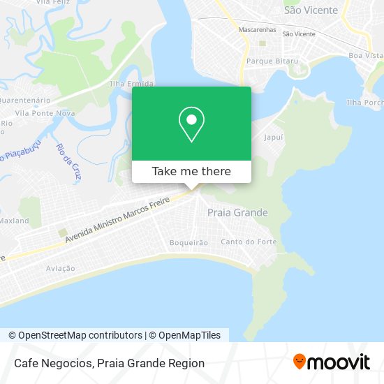 Cafe Negocios map