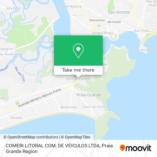COMERI LITORAL COM. DE VEICULOS LTDA map