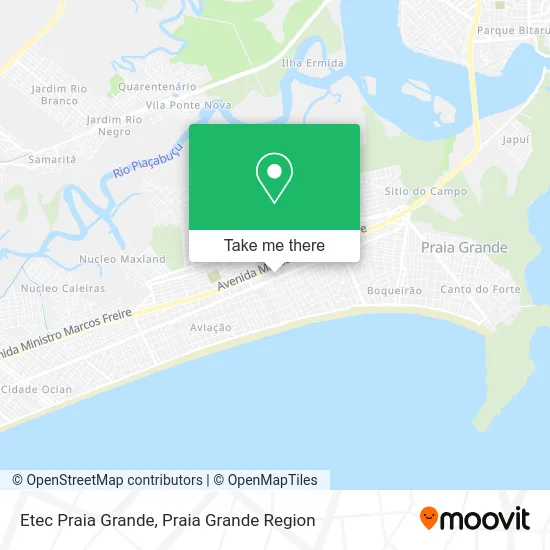Etec Praia Grande map
