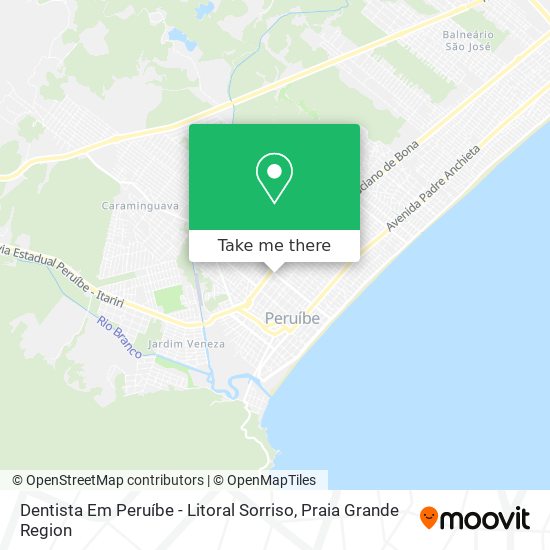 Dentista Em Peruíbe - Litoral Sorriso map