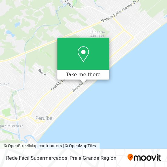 Rede Fácil Supermercados map