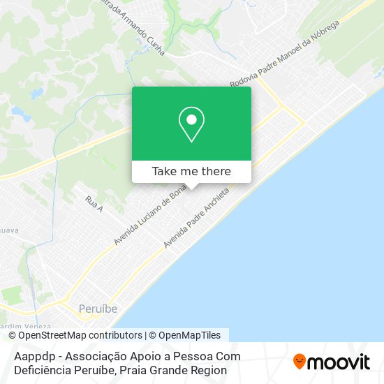 Aappdp - Associação Apoio a Pessoa Com Deficiência Peruíbe map