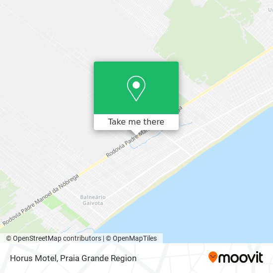 How to get to Horus Motel in Itanhaém by Bus?