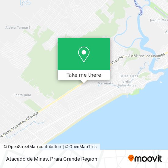 Atacado de Minas map