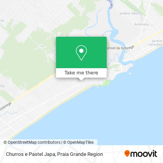 Churros e Pastel Japa map