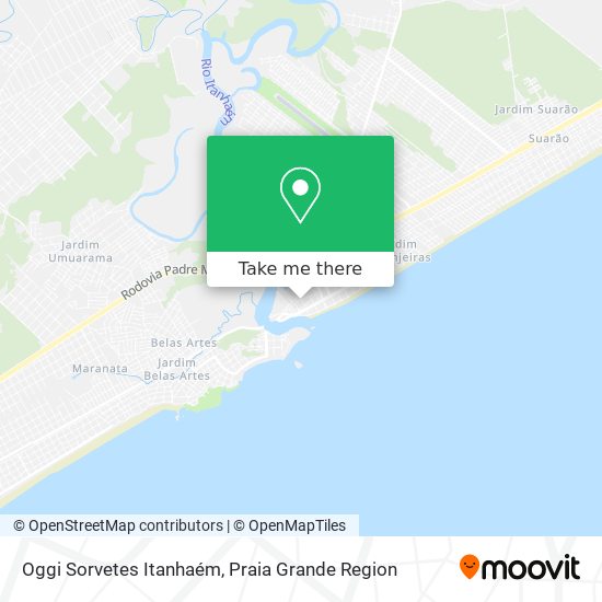 Oggi Sorvetes Itanhaém map