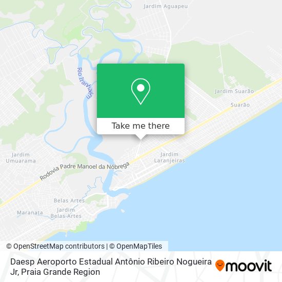 Daesp Aeroporto Estadual Antônio Ribeiro Nogueira Jr map