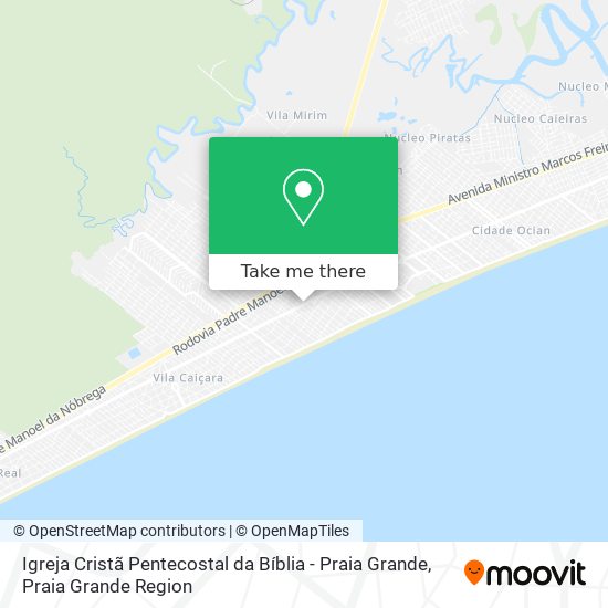 Igreja Cristã Pentecostal da Bíblia - Praia Grande map