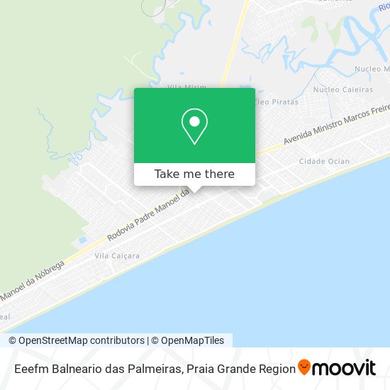 Mapa Eeefm Balneario das Palmeiras