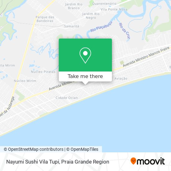 Nayumi Sushi Vila Tupi map