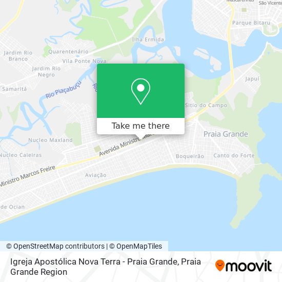 Igreja Apostólica Nova Terra - Praia Grande map