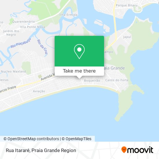 Mapa Rua Itararé