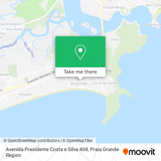 Mapa Avenida Presidente Costa e Silva 408