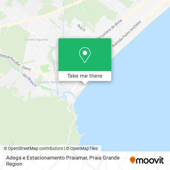 Adega e Estacionamento Praiamar map