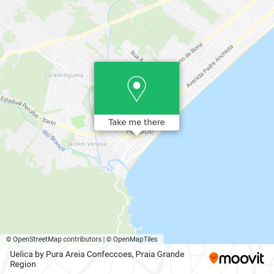 Uelica by Pura Areia Confeccoes map
