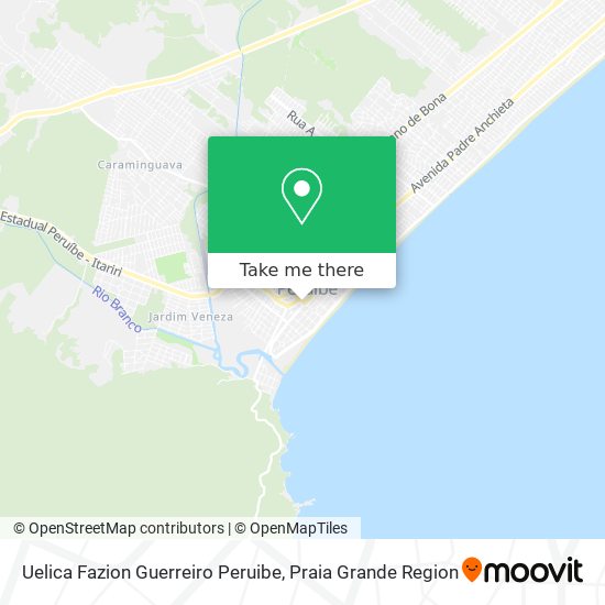 Uelica Fazion Guerreiro Peruibe map