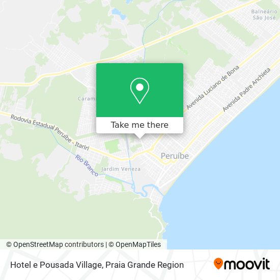 Hotel e Pousada Village map