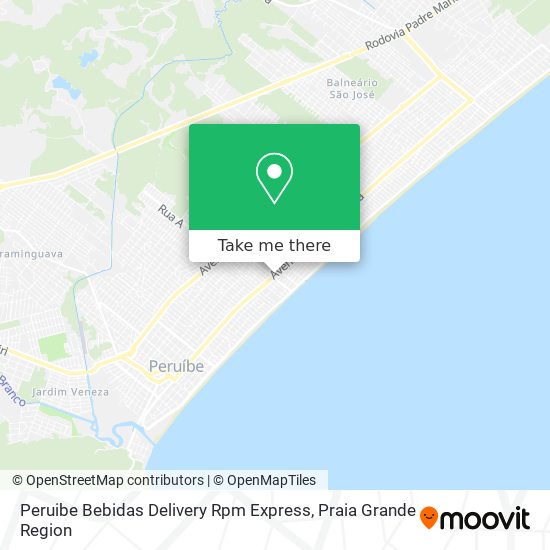Peruibe Bebidas Delivery Rpm Express map