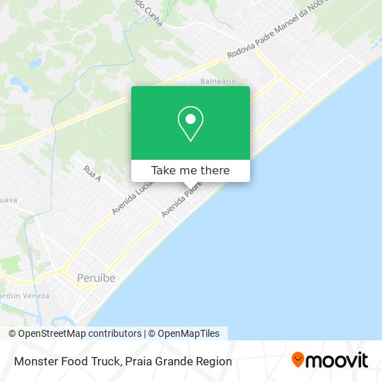 Monster Food Truck map