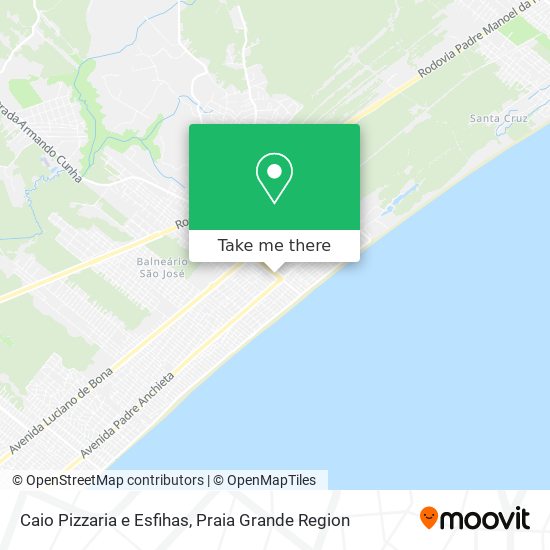Caio Pizzaria e Esfihas map