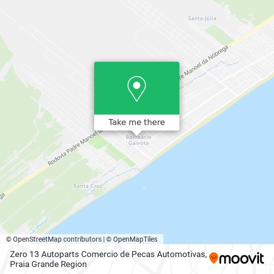 Zero 13 Autoparts Comercio de Pecas Automotivas map
