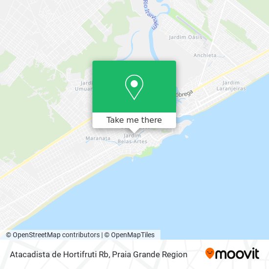 Atacadista de Hortifruti Rb map