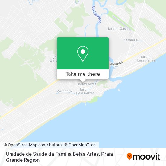 Unidade de Saúde da Família Belas Artes map