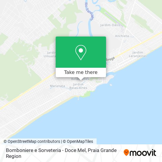 Bomboniere e Sorveteria - Doce Mel map