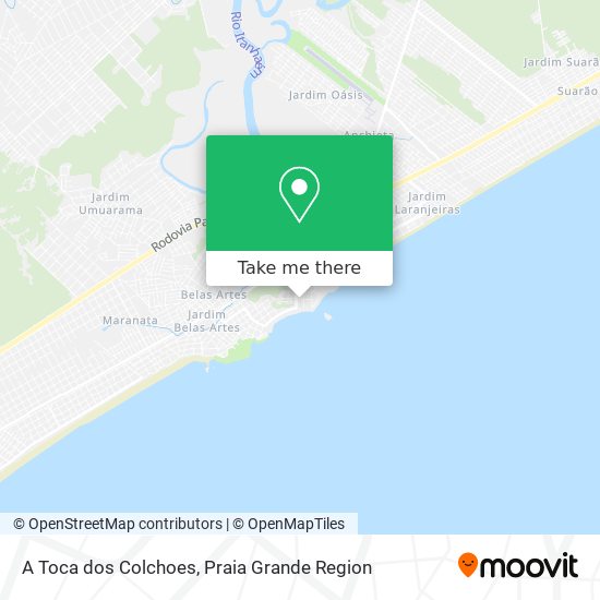 A Toca dos Colchoes map