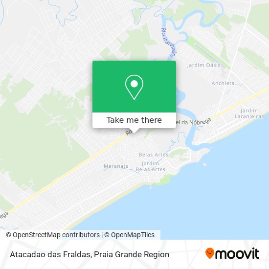 Atacadao das Fraldas map