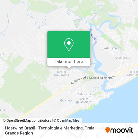 Hostwind Brasil - Tecnologia e Marketing map