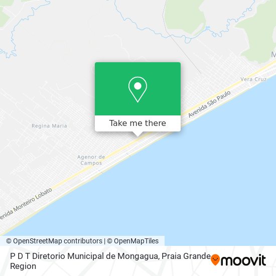 P D T Diretorio Municipal de Mongagua map