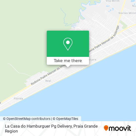 Mapa La Casa do Hamburguer Pg Delivery