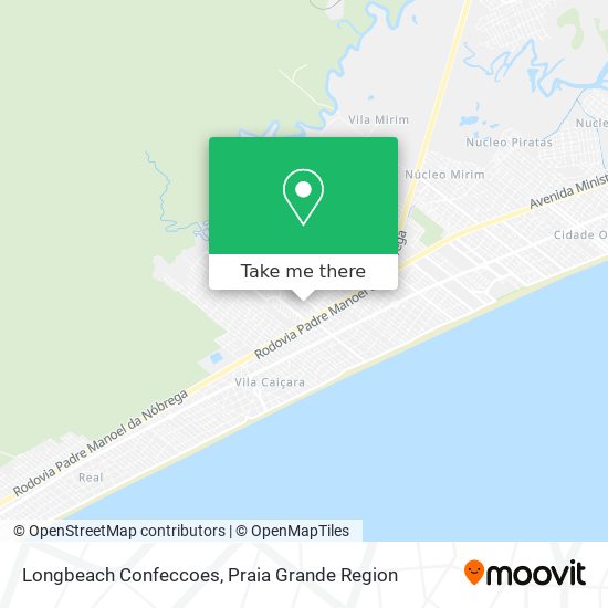 Longbeach Confeccoes map