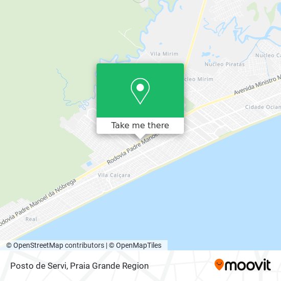 Posto de Servi map