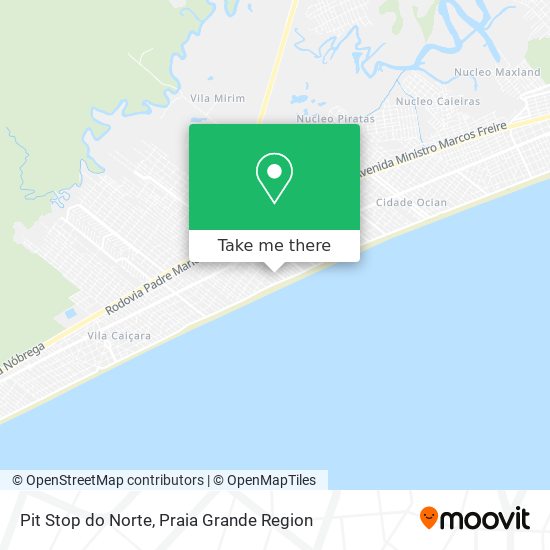 Mapa Pit Stop do Norte