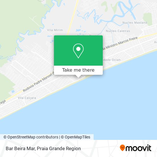 Mapa Bar Beira Mar