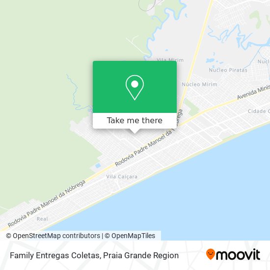 Family Entregas Coletas map
