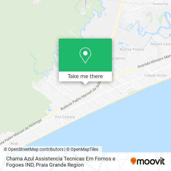 Mapa Chama Azul Assistencia Tecnicas Em Fornos e Fogoes IND