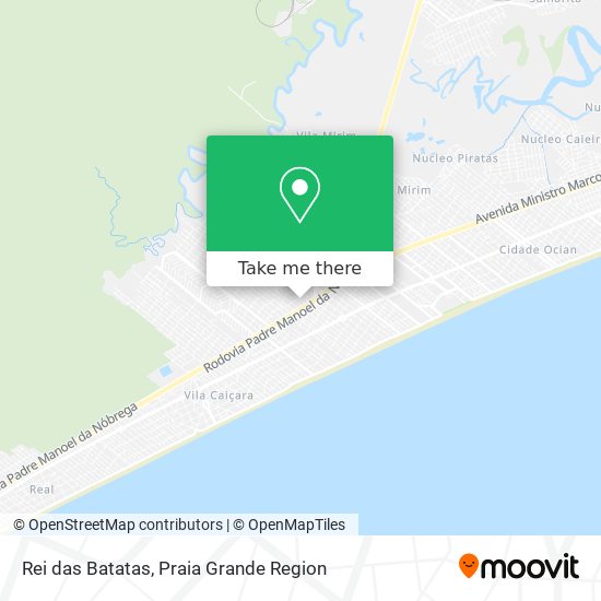 Rei das Batatas map