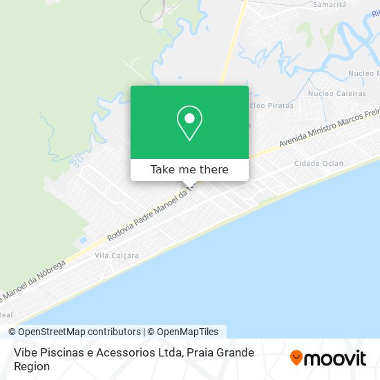 Vibe Piscinas e Acessorios Ltda map